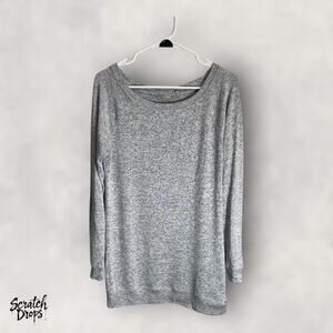 Athleta Womens Long Sleeve Gray Top Size Small 19x30 Casual Comfortable Shirt